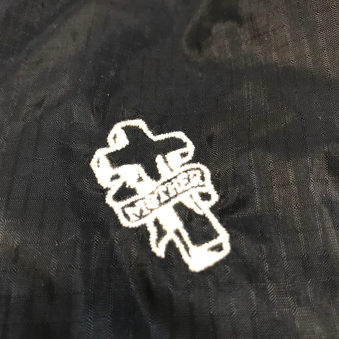 ブランド古着！FACETASM ダウンマフラー 十字架 刺繍 デザイン ブラック