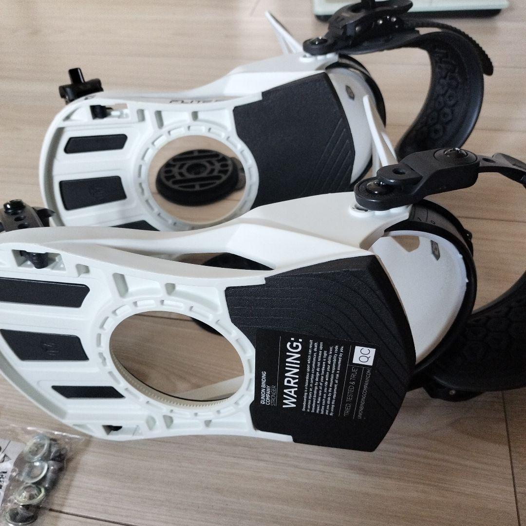 UNION　フライトプロ　ホワイト スノーボード ビンディング　Мサイズ