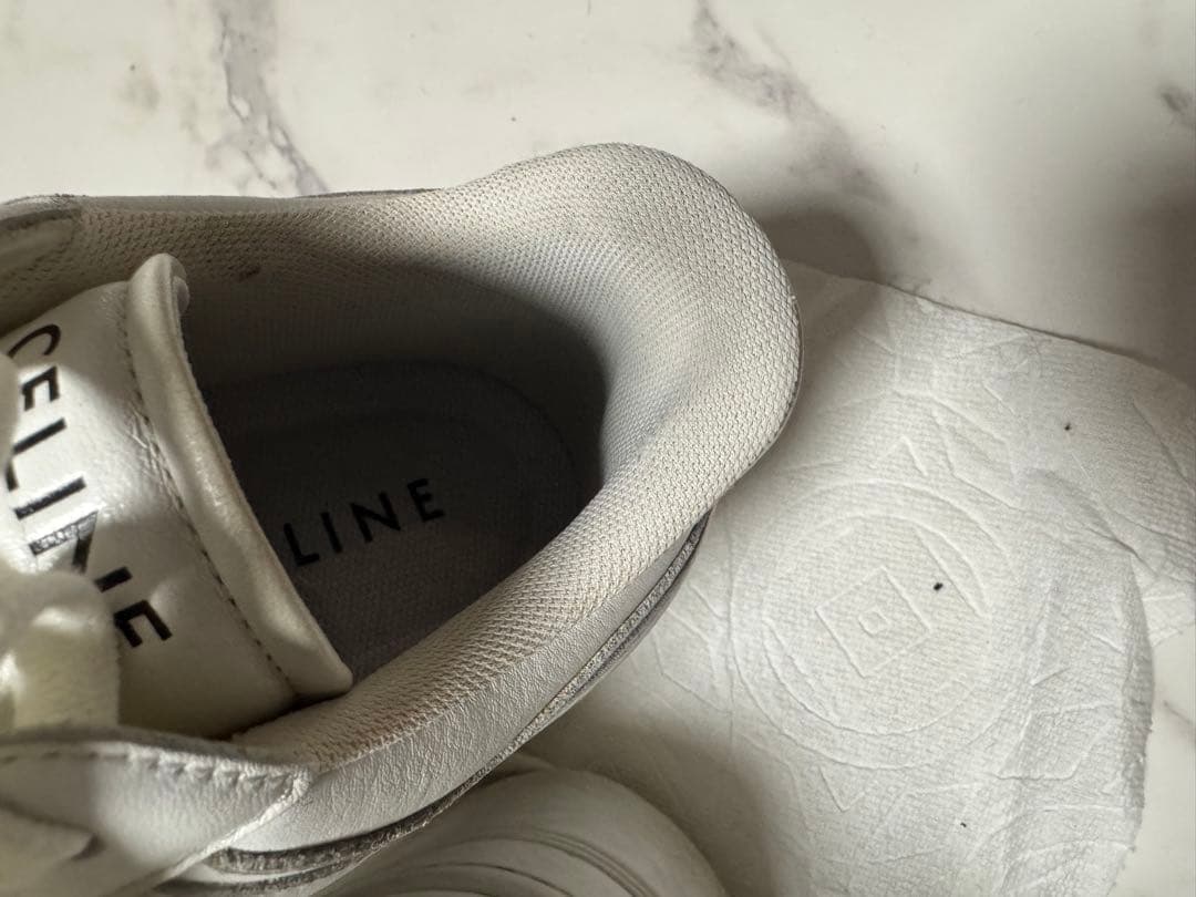 CELINE ホワイト プラットフォームスニーカー　24cm ★限定セール