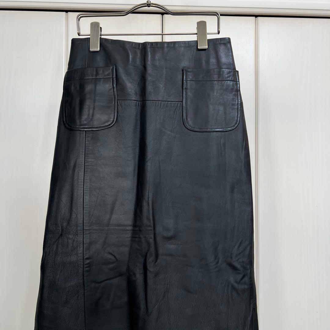 JUNYA WATANABE 00AW 再構築 シープレザー ロングスカート