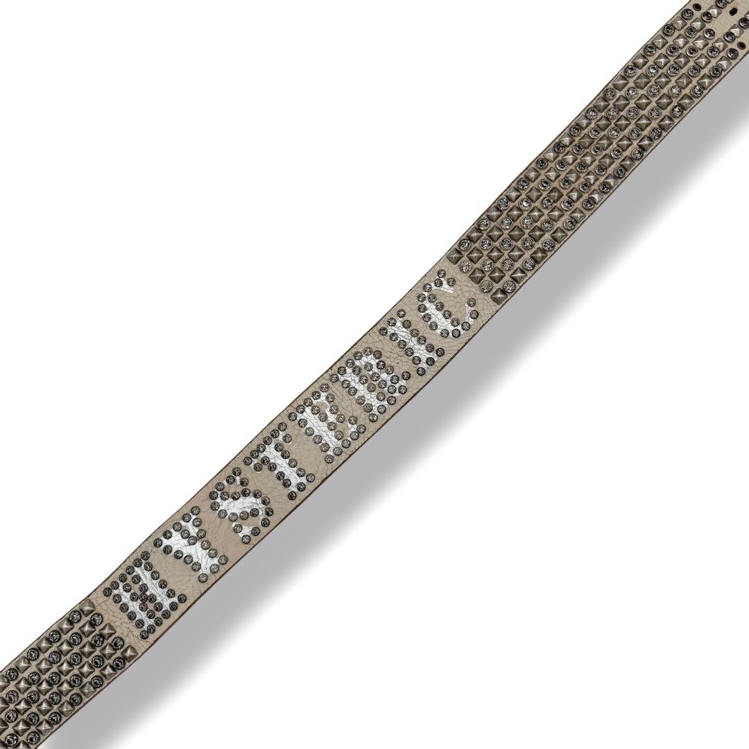 希少 ヒステリックグラマー×バルタザール スワロフスキースタッズレザーベルト