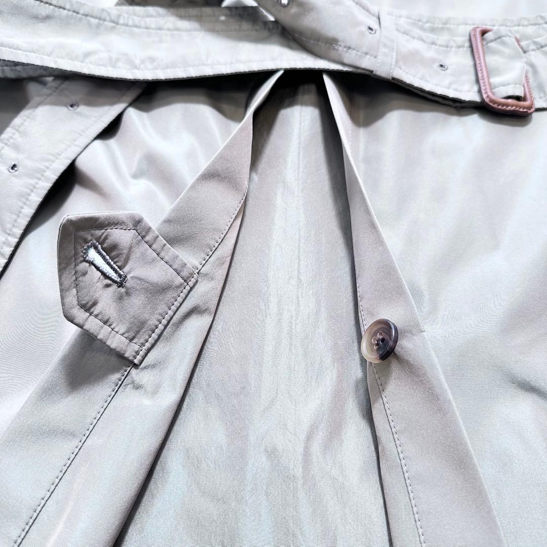 未使用級 XL相当◎ビームスエフ 名品 シングルラグランスリーブコート オリーブ