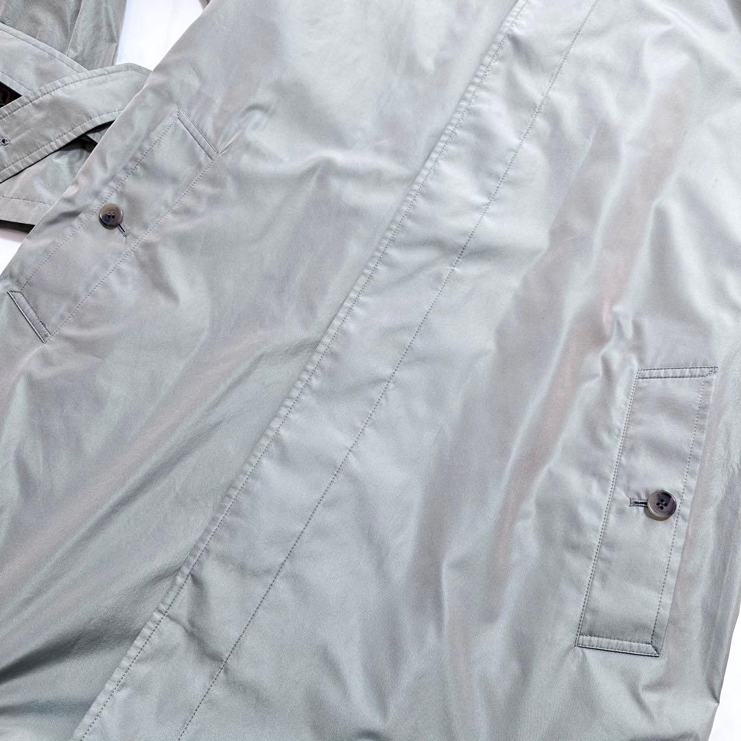 未使用級 XL相当◎ビームスエフ 名品 シングルラグランスリーブコート オリーブ