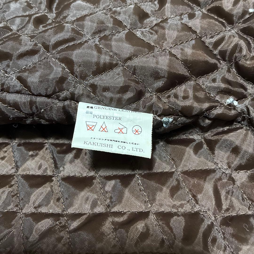 ダークブラウン レザージャケット