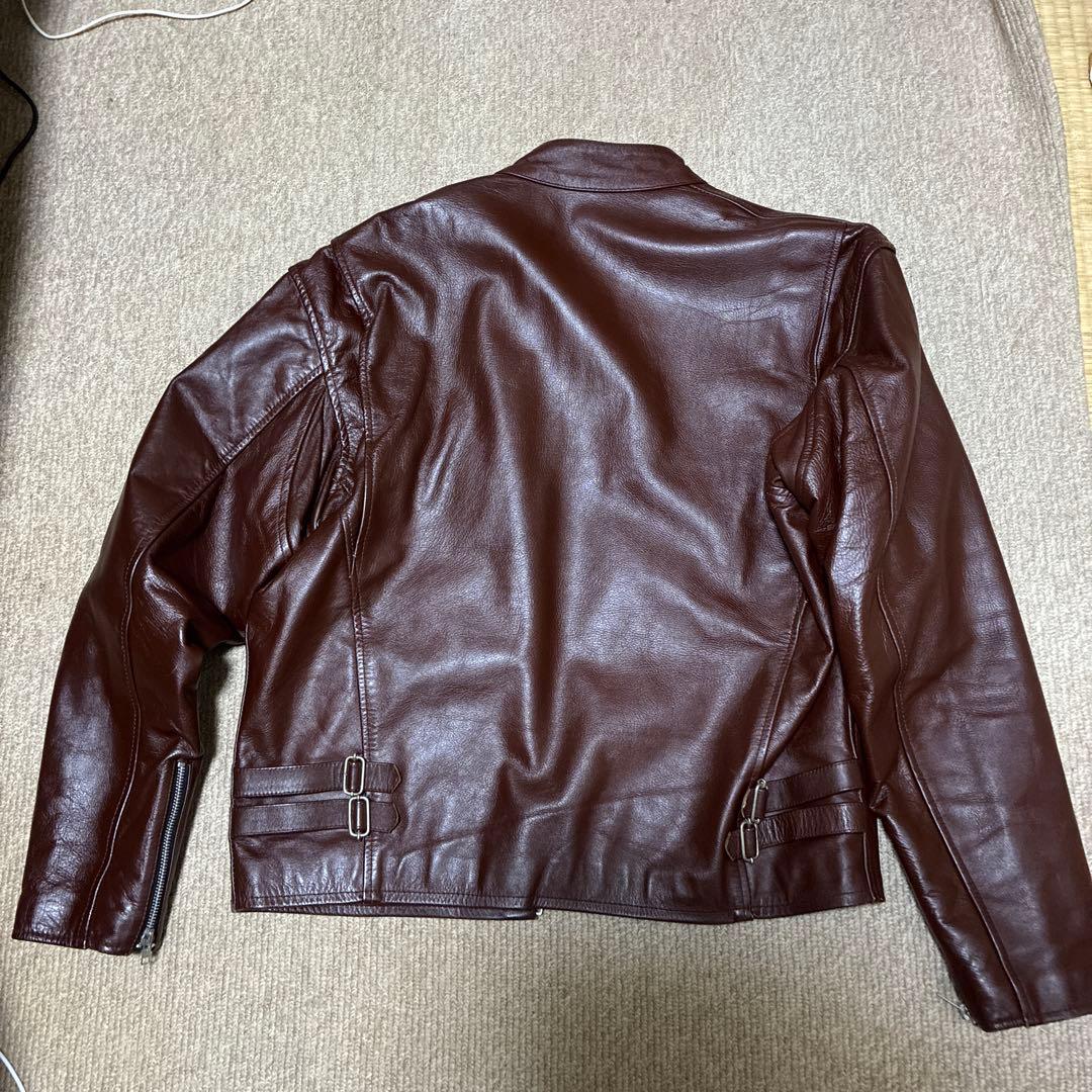 ダークブラウン レザージャケット