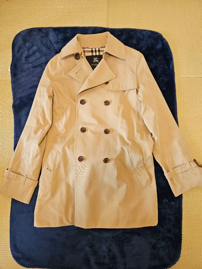 週末SALE　BURBERRY ベージュ トレンチコートハーフコート 38 美品