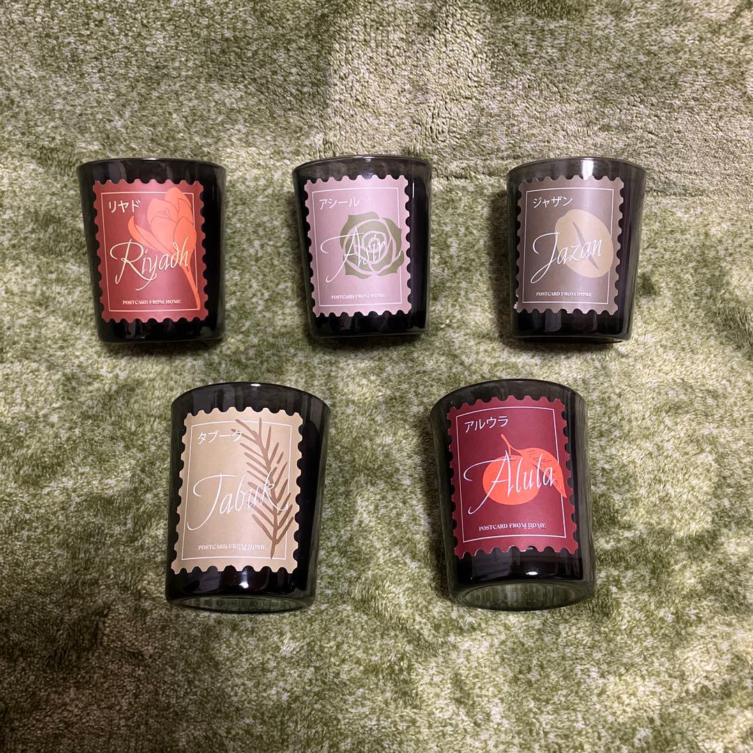 【値下げ】大阪関西万博　サウジアラビア館　アロマキャンドル　5種類【新品未使用】