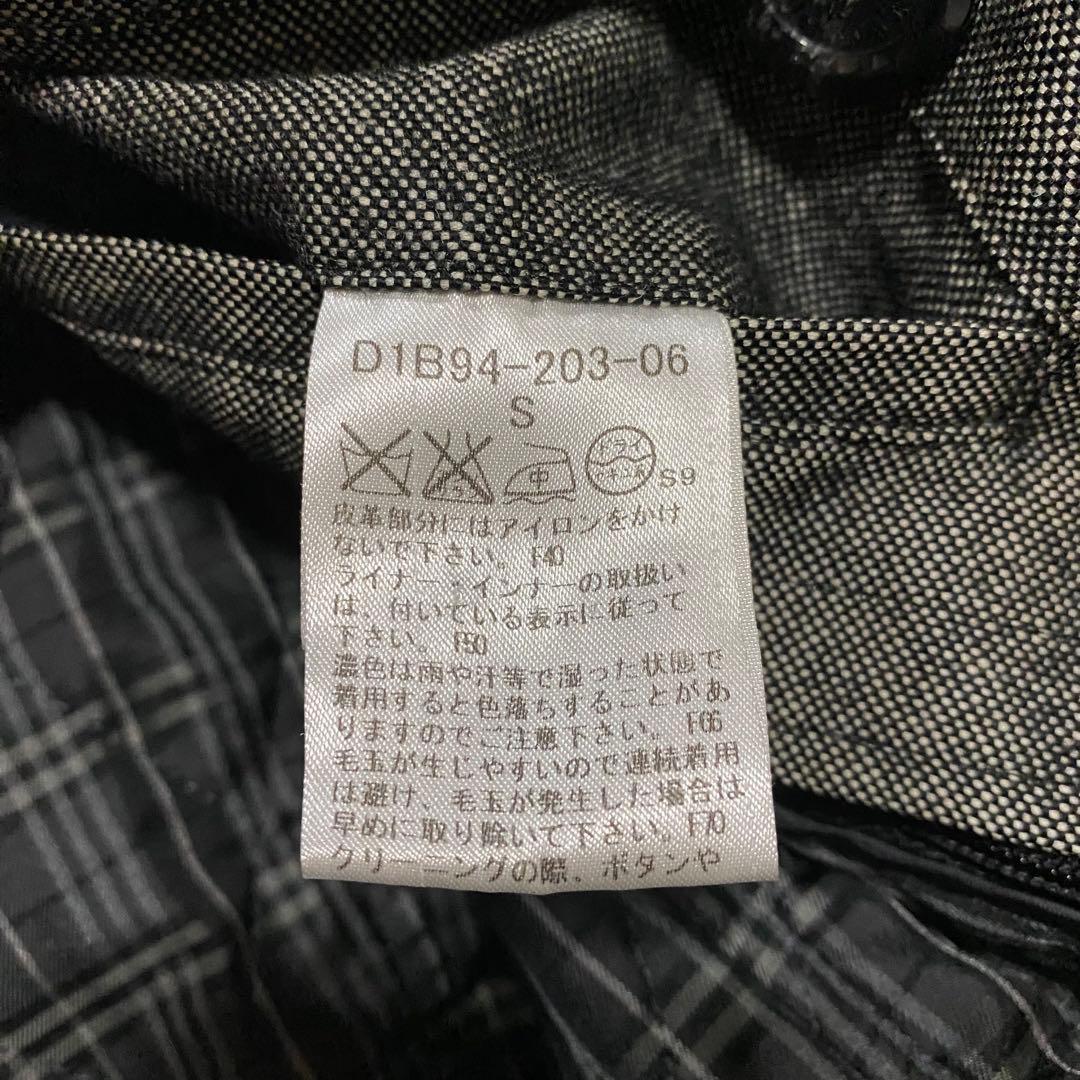 【美品】バーバリーブラックレーベル　トレンチコート　ライナー　ベルト　グレー　S