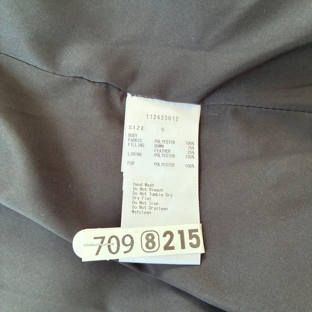 Darich レディミディダウンコート　Ｓ黒　ベルト欠品