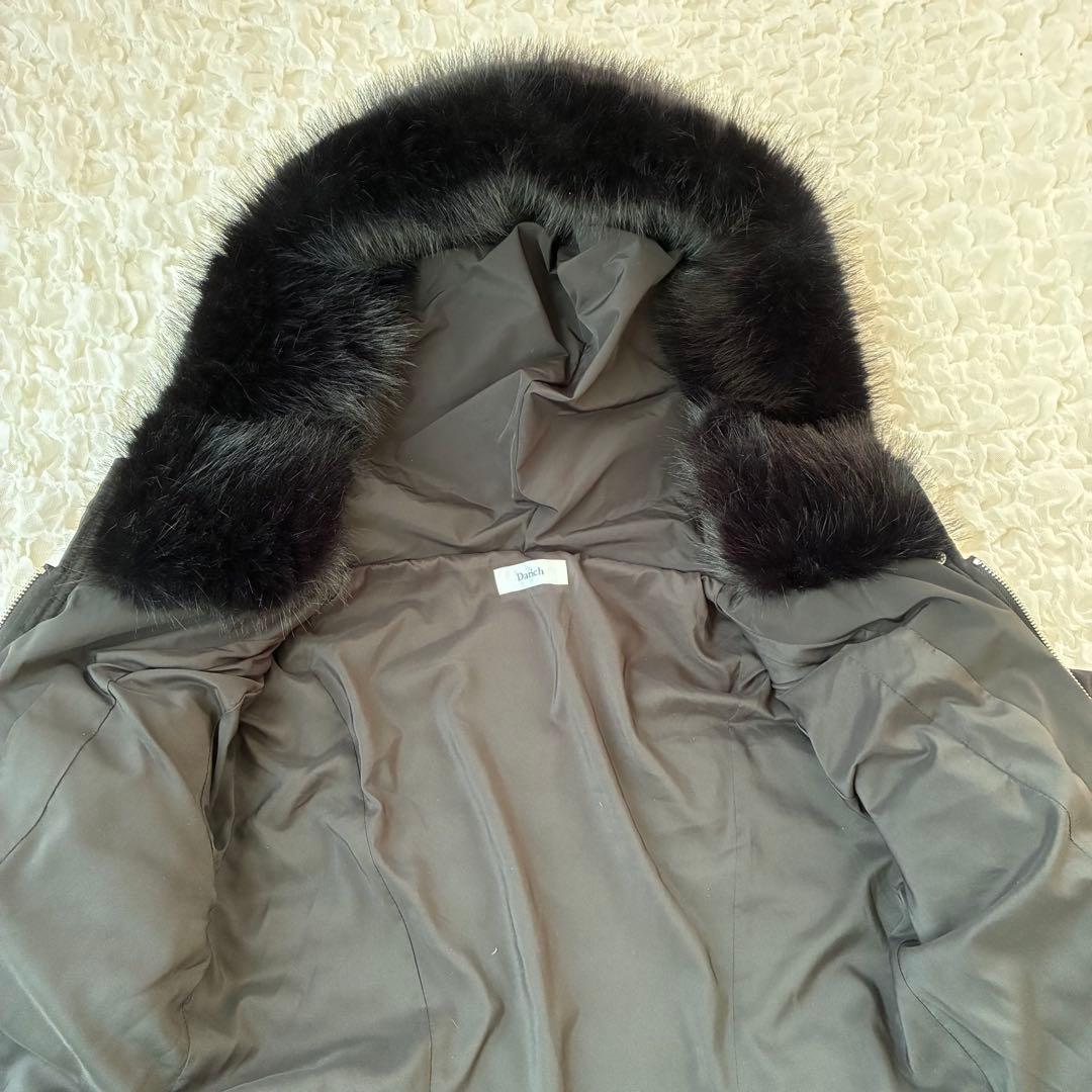 Darich レディミディダウンコート　Ｓ黒　ベルト欠品