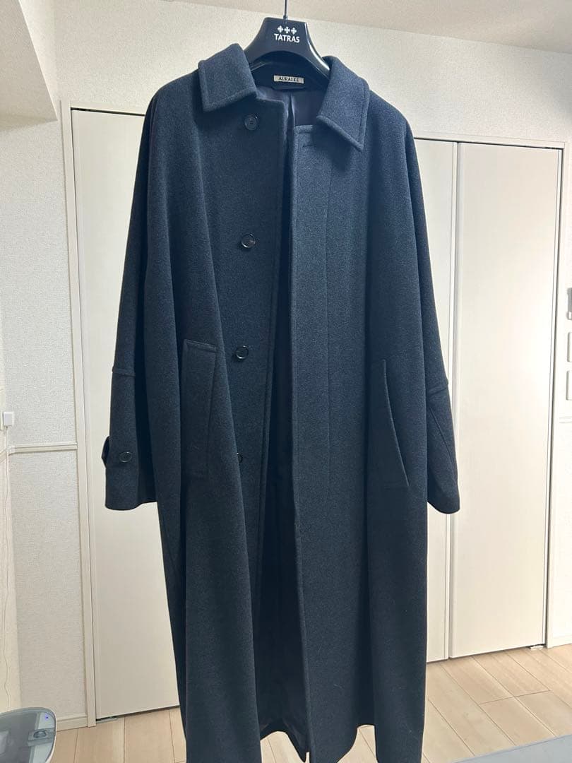 AURALEEオーラリー　ウールカシミヤ　ステンカラーコート
