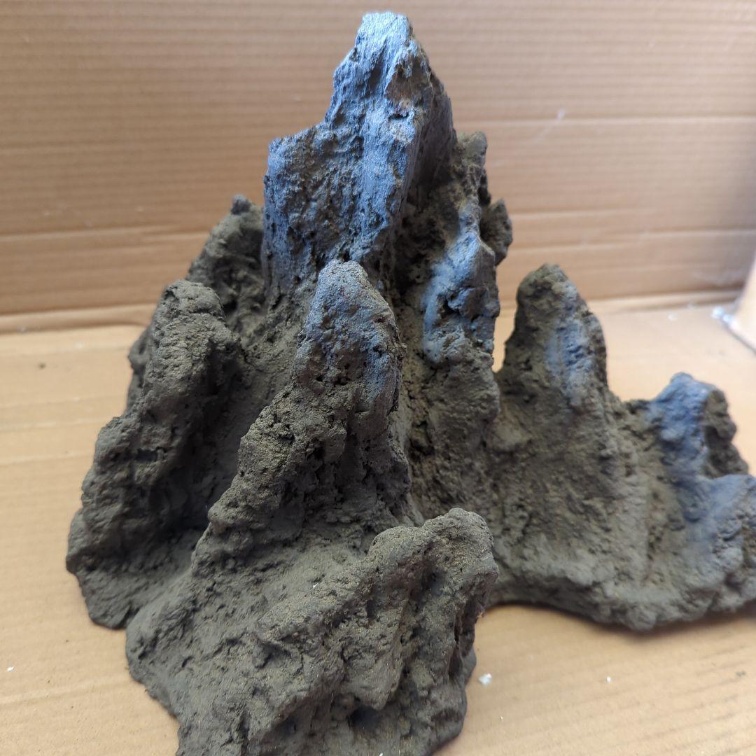 山野草鉢　岩石　水昇岩　ロックプランツ鉢 　大