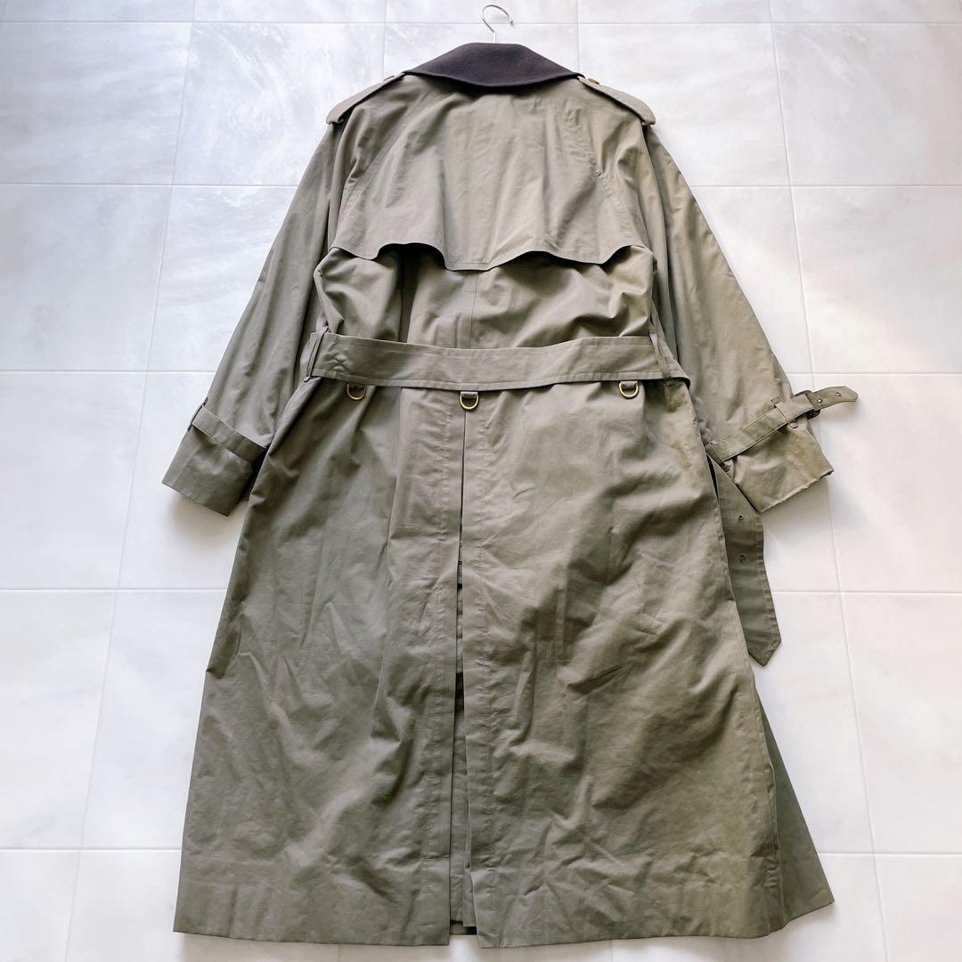 【希少】 Burberry トレンチコート 一枚袖 フルセット カーキ 34