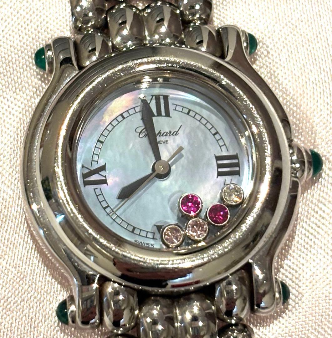 ム*ン様 ♥ショパールChopard ハッピースポーツ5P 文字盤色ブルーシェル