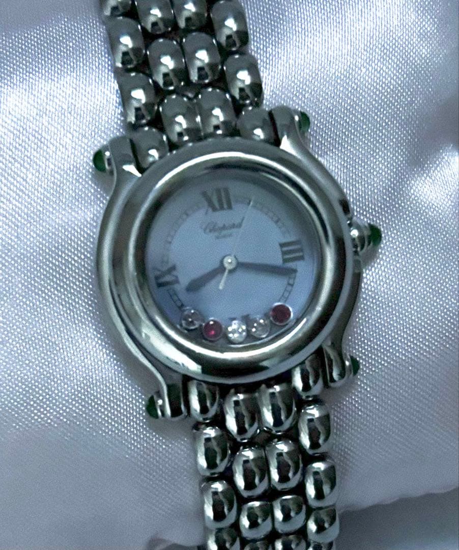 ム*ン様 ♥ショパールChopard ハッピースポーツ5P 文字盤色ブルーシェル