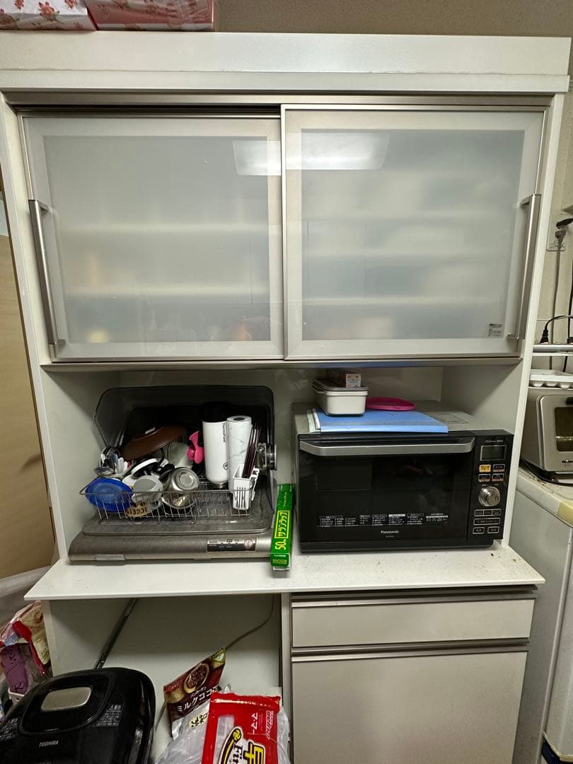 AC AYANO 食器棚・キッチンカウンター ホワイト 引っ越し 断捨離