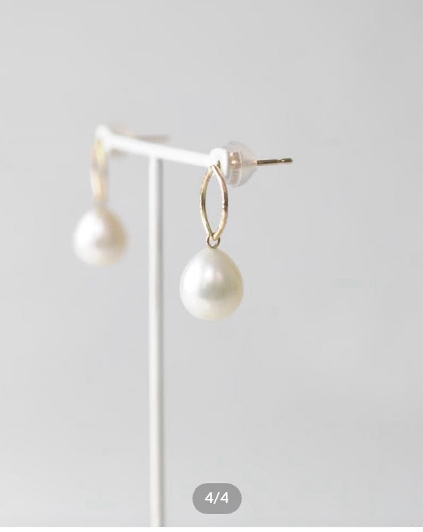 【anq.】 ［K10 ］マーキスパールピアス