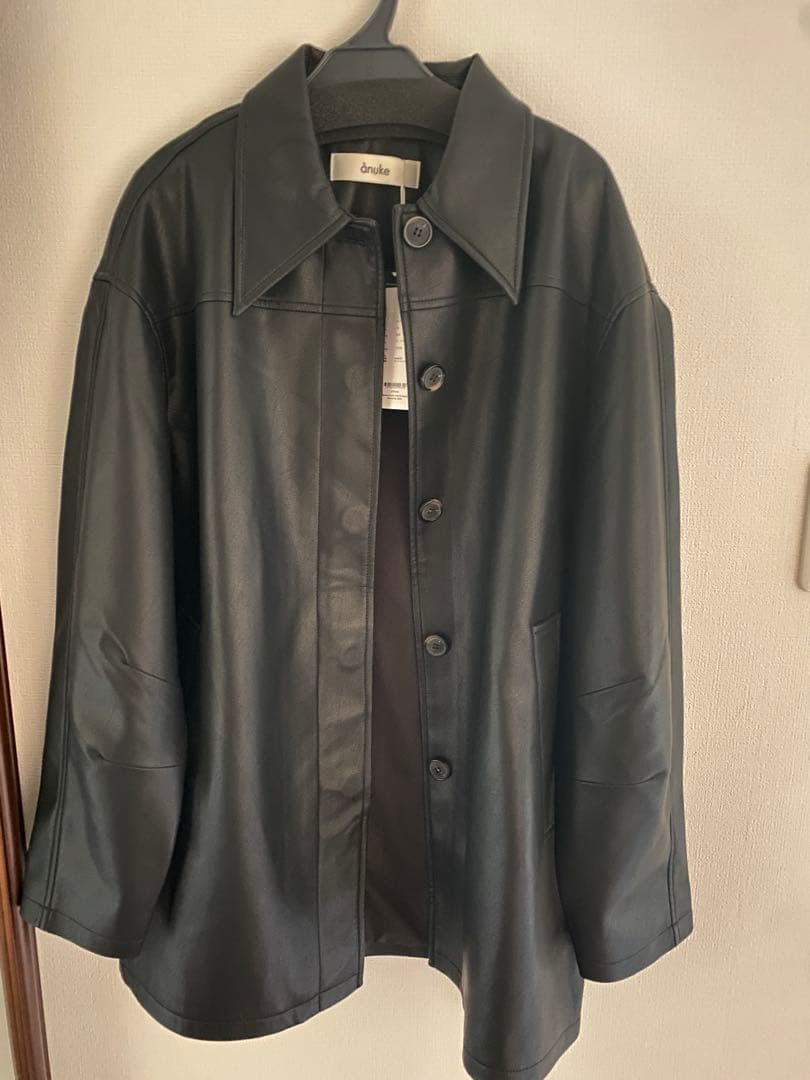 【新品未使用】anuke Ecoleather Over Jacket 36