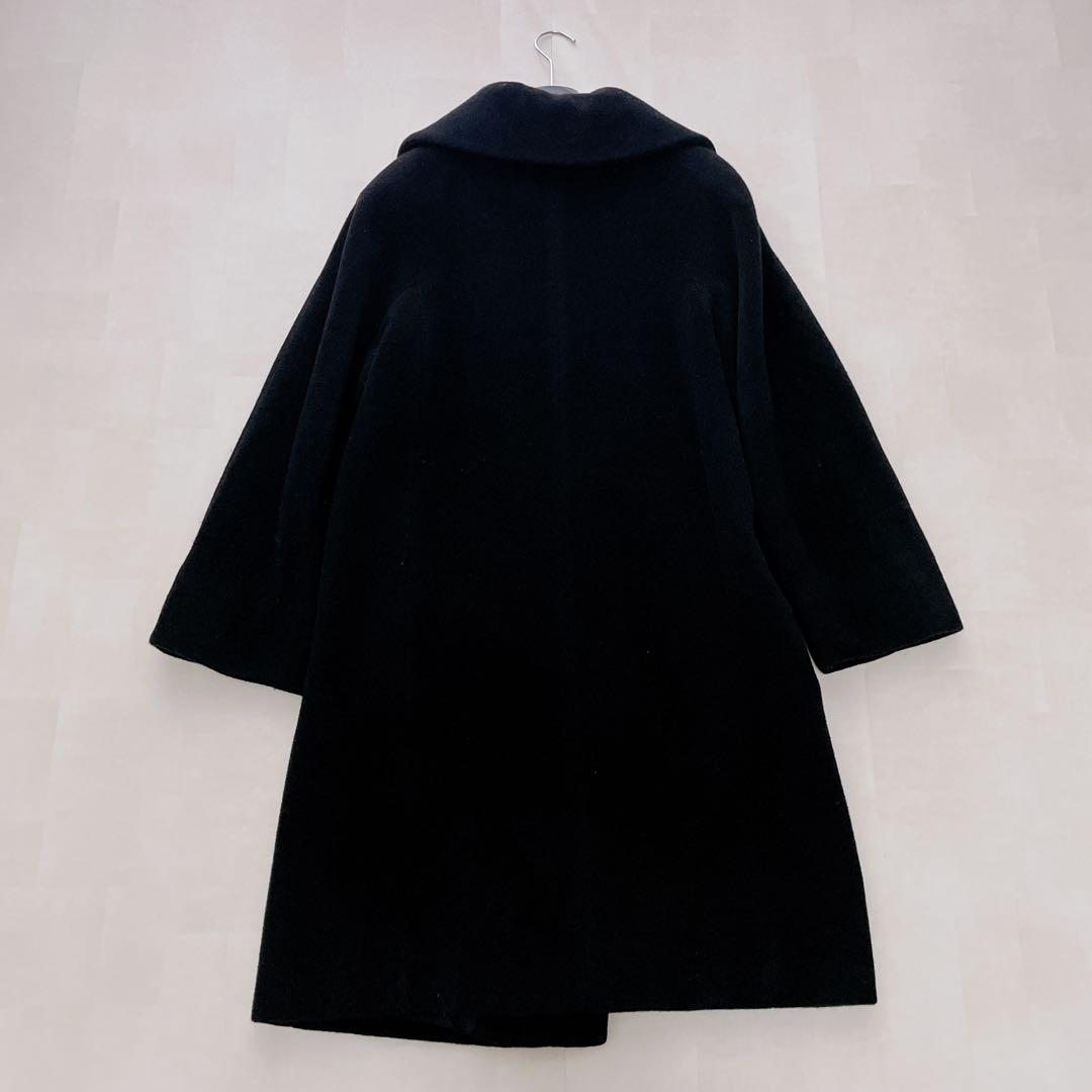 美品✨マックスマーラ 白タグ ダブルブレスト チェスターコート カシミヤ混 38