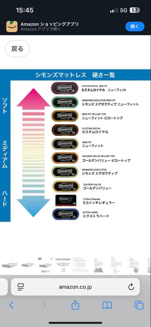 シモンズ　マットレス　シングル