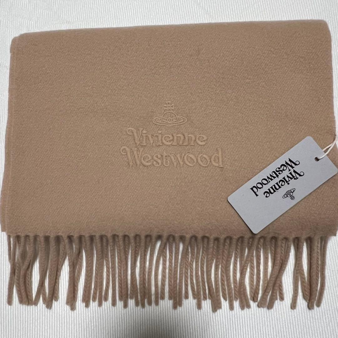 ヴィヴィアンウエストウッド　ウールマフラー　オーブ刺繍