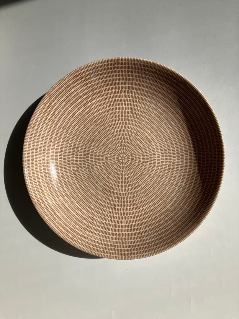 旧ロゴ廃番アラビアARABIA 24hAvec ブラウン パスタプレート24cm