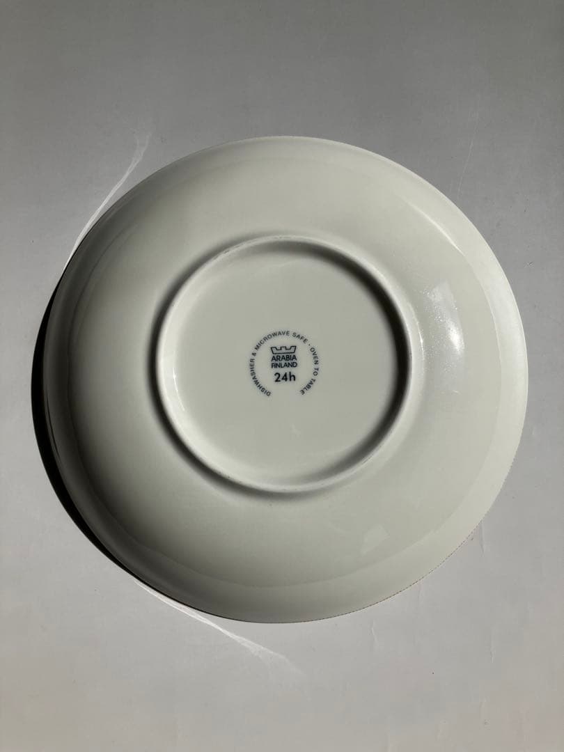 旧ロゴ廃番アラビアARABIA 24hAvec ブラウン パスタプレート24cm