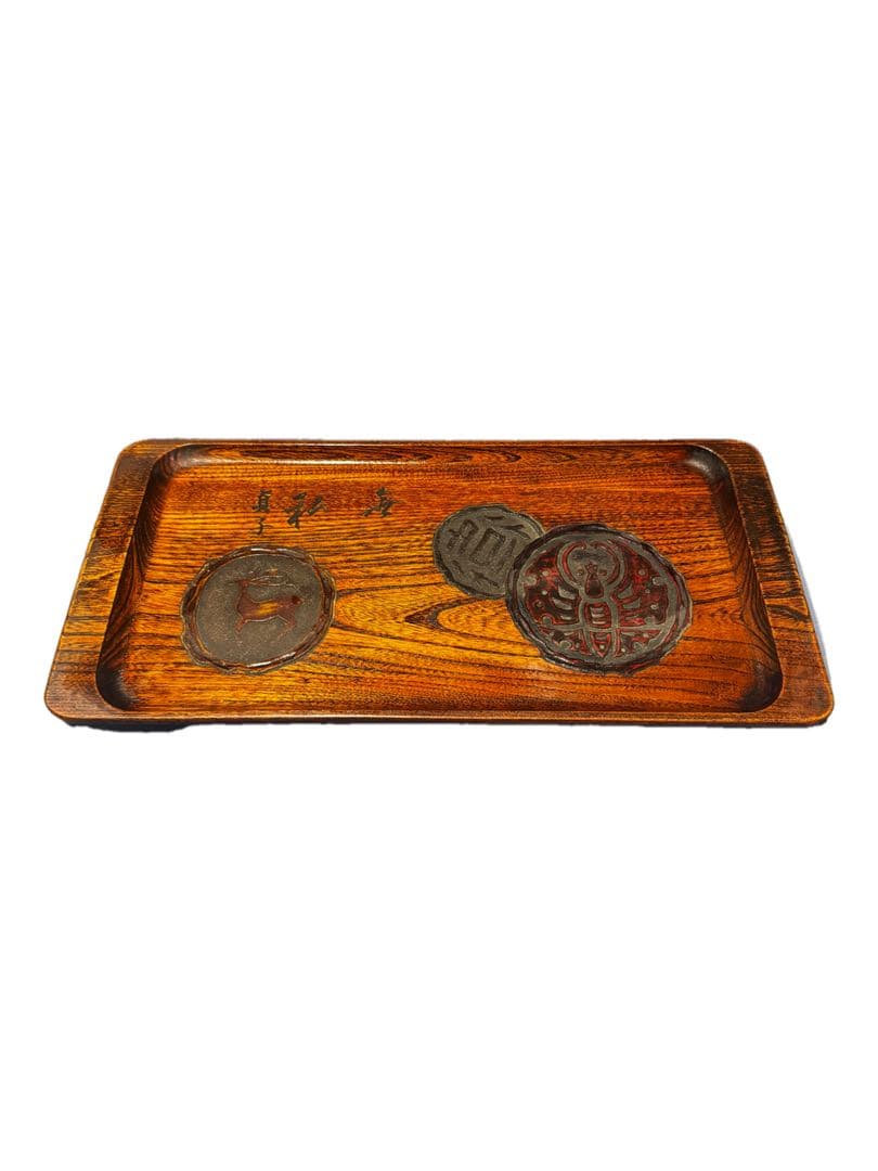 ⚫️ 煙草盆 喫煙具 セット 伝統 木彫り 烏城彫 アンティーク 昭和レトロ 希少