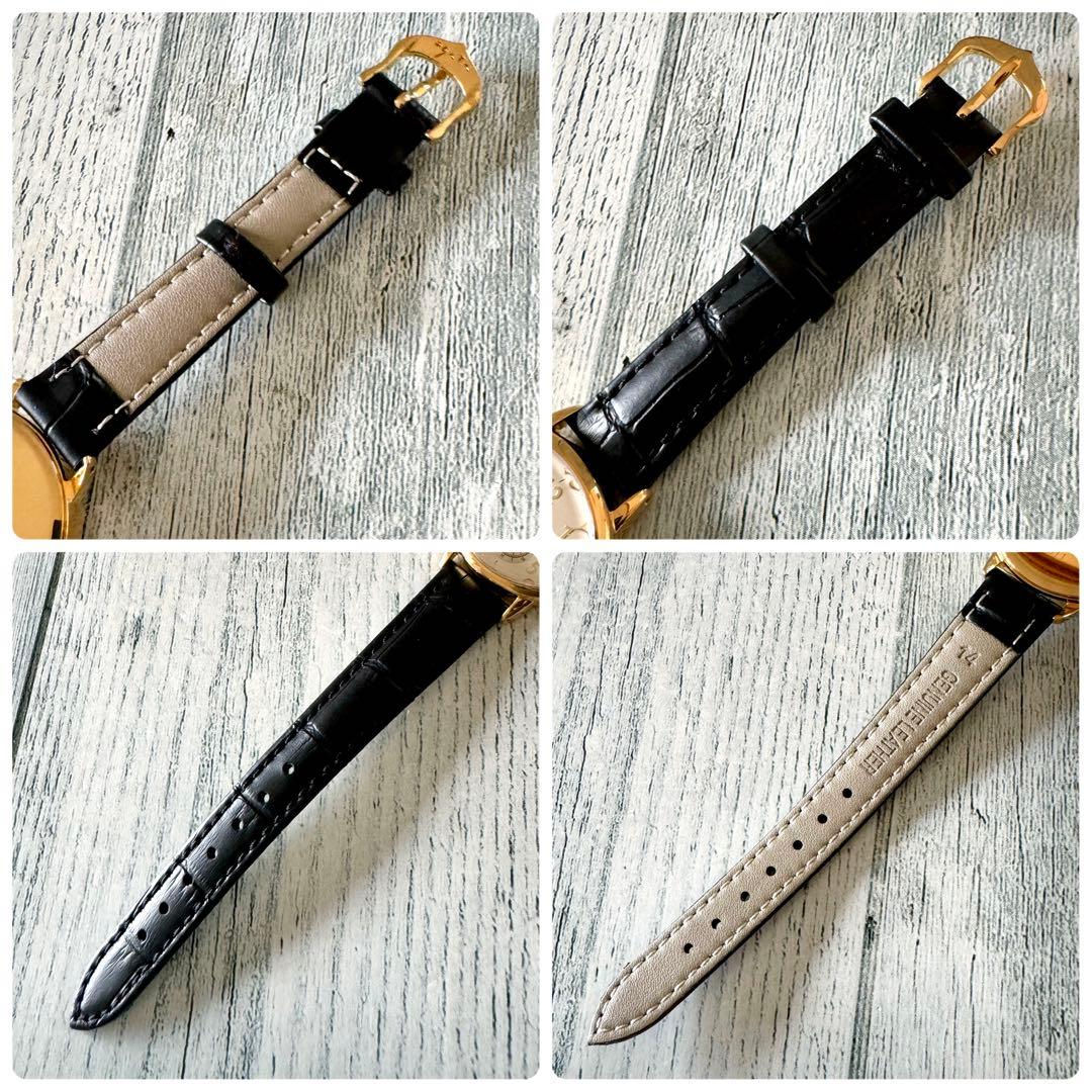 【電池交換済】agete アガット 腕時計 ラウンド ゴールド スモセコ