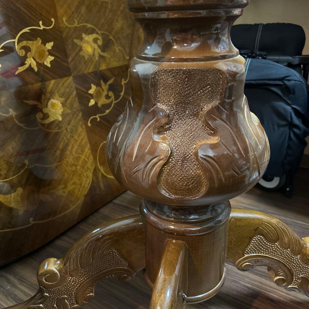 ②イタリア製象嵌テーブル足のみ①とセット