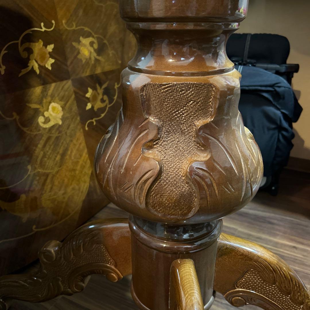 ②イタリア製象嵌テーブル足のみ①とセット