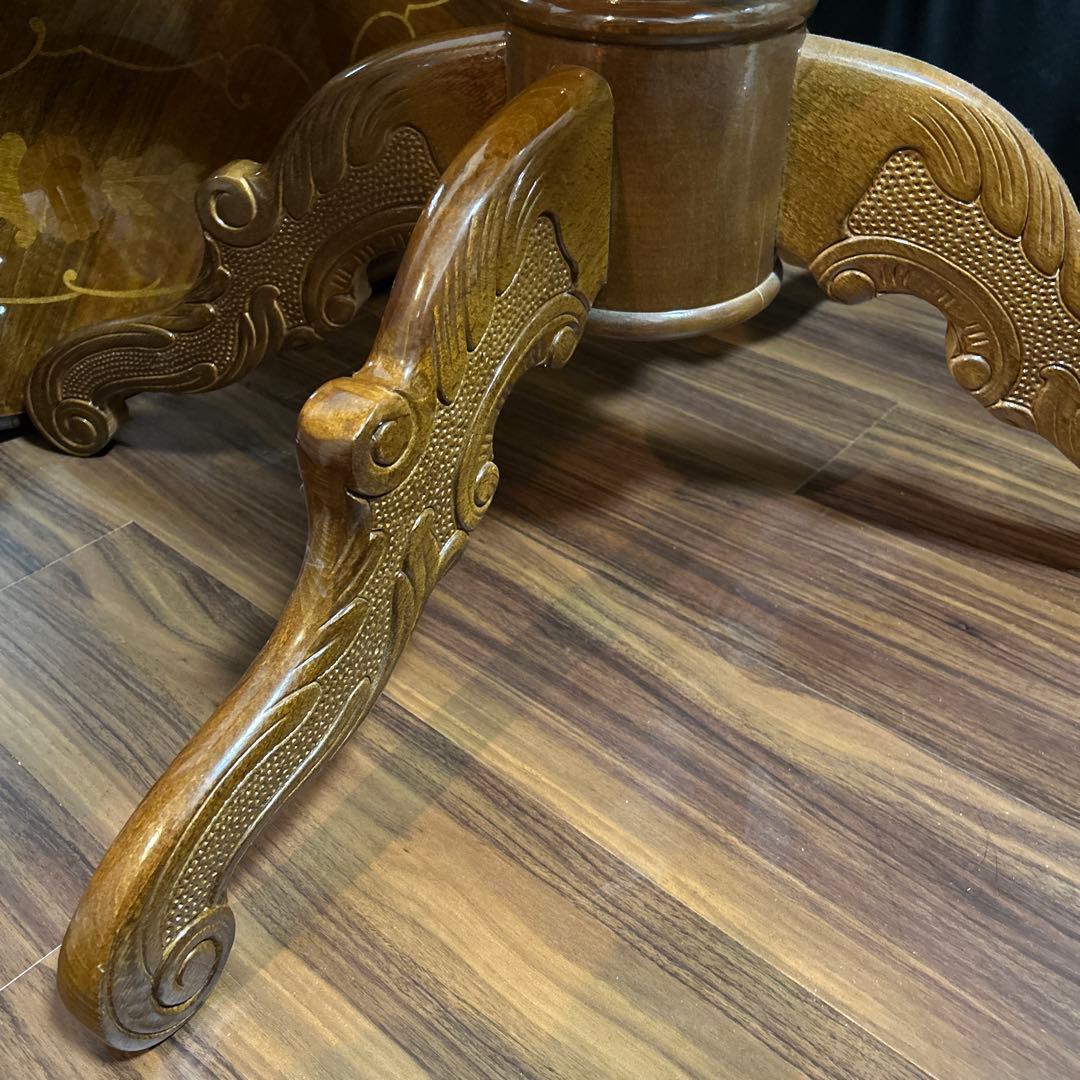 ②イタリア製象嵌テーブル足のみ①とセット