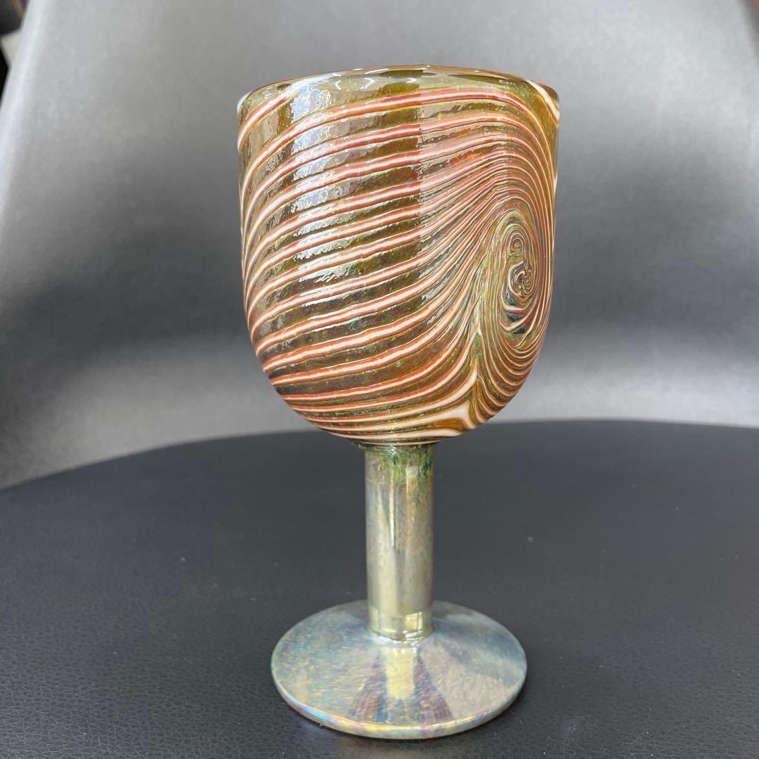 【E】✨希少品✨ヌータヤルヴィ　オイバトイカ　グラス　渦巻き模様　一点物