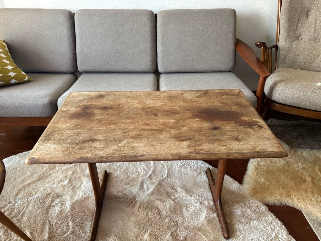 トラム福岡購入　北欧ビンテージ　コーヒーテーブル　チーク　デンマーク