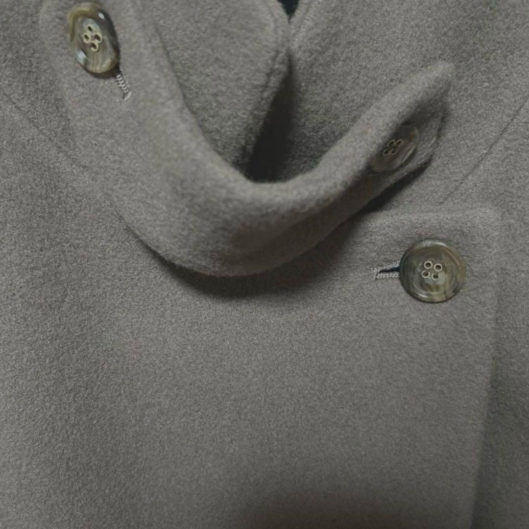 人気コート欠品無しNoela 2WAY カラーウールトレンチコート（茶） S