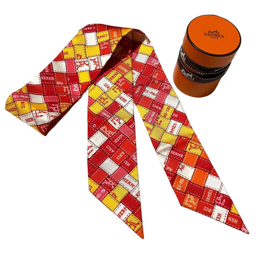 エルメス HERMES ツイリー　ボルデュック チェック