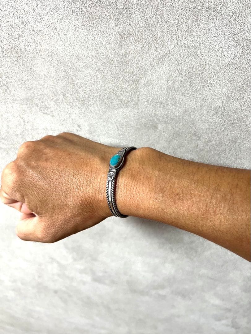 インディアンジュエリー Vivian Barbone ターコイズ バングル