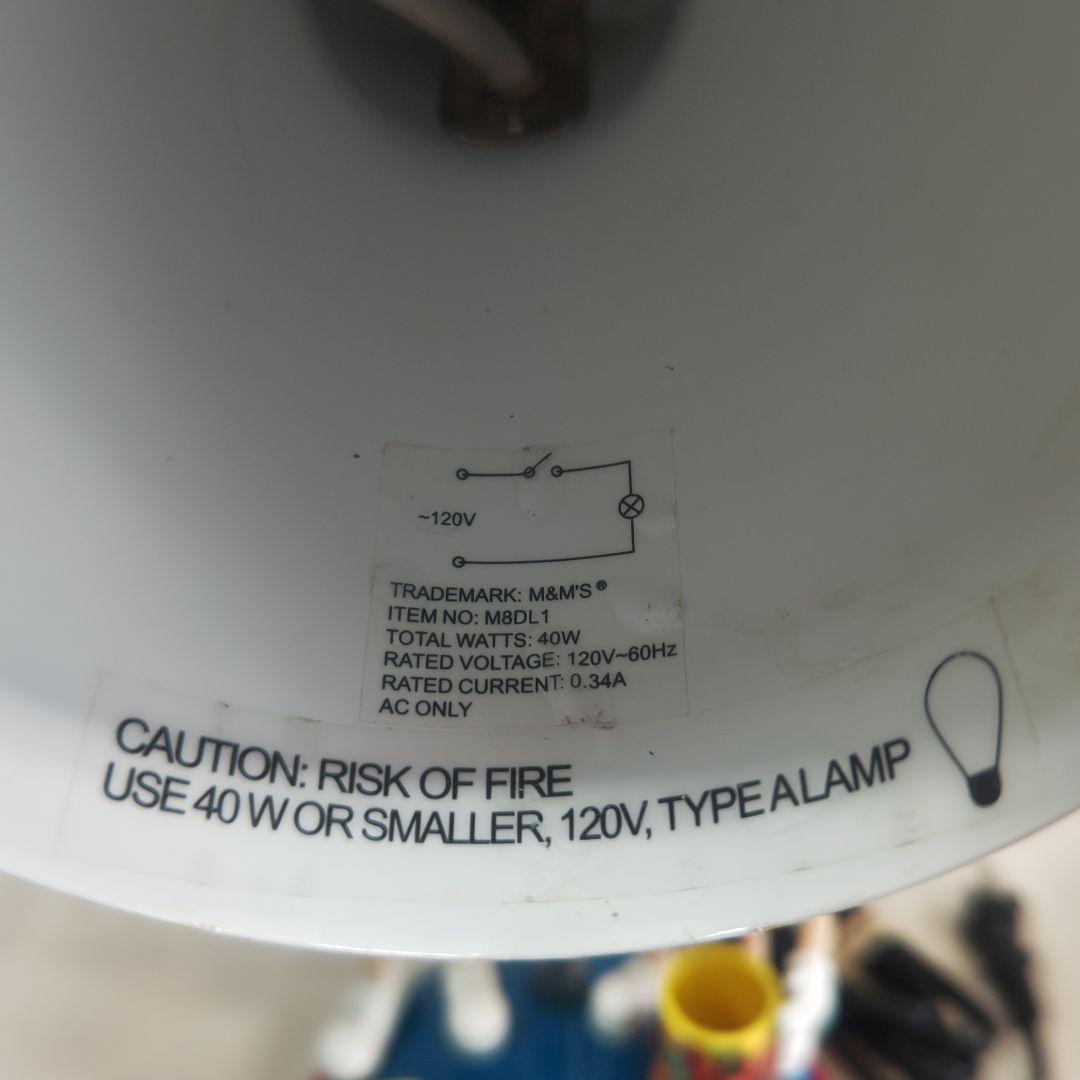 激レア★m&m's/エムアンドエムズ デスクライト/ 難あり、ジャンク