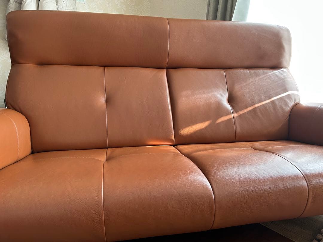 美品　本革ソファ　浜本工芸　WL-2000