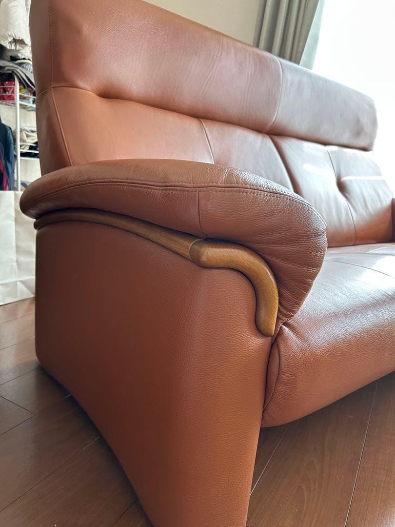 美品　本革ソファ　浜本工芸　WL-2000