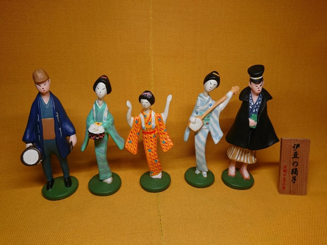 【美品】人形　伊豆の踊子　彫像　置物　インテリア　工芸品　美術品　A2908