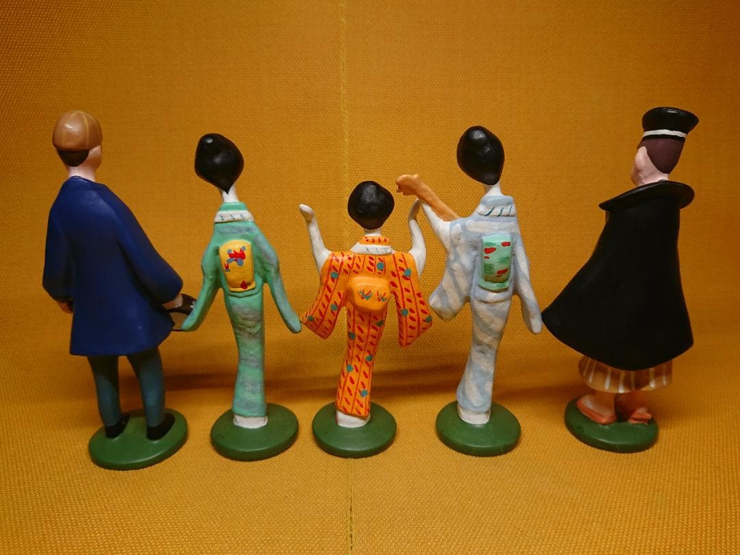 【美品】人形　伊豆の踊子　彫像　置物　インテリア　工芸品　美術品　A2908