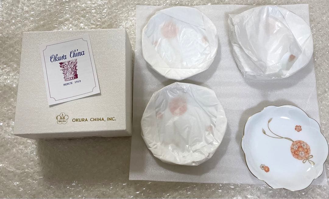 花毱小皿4枚セット/大倉陶園