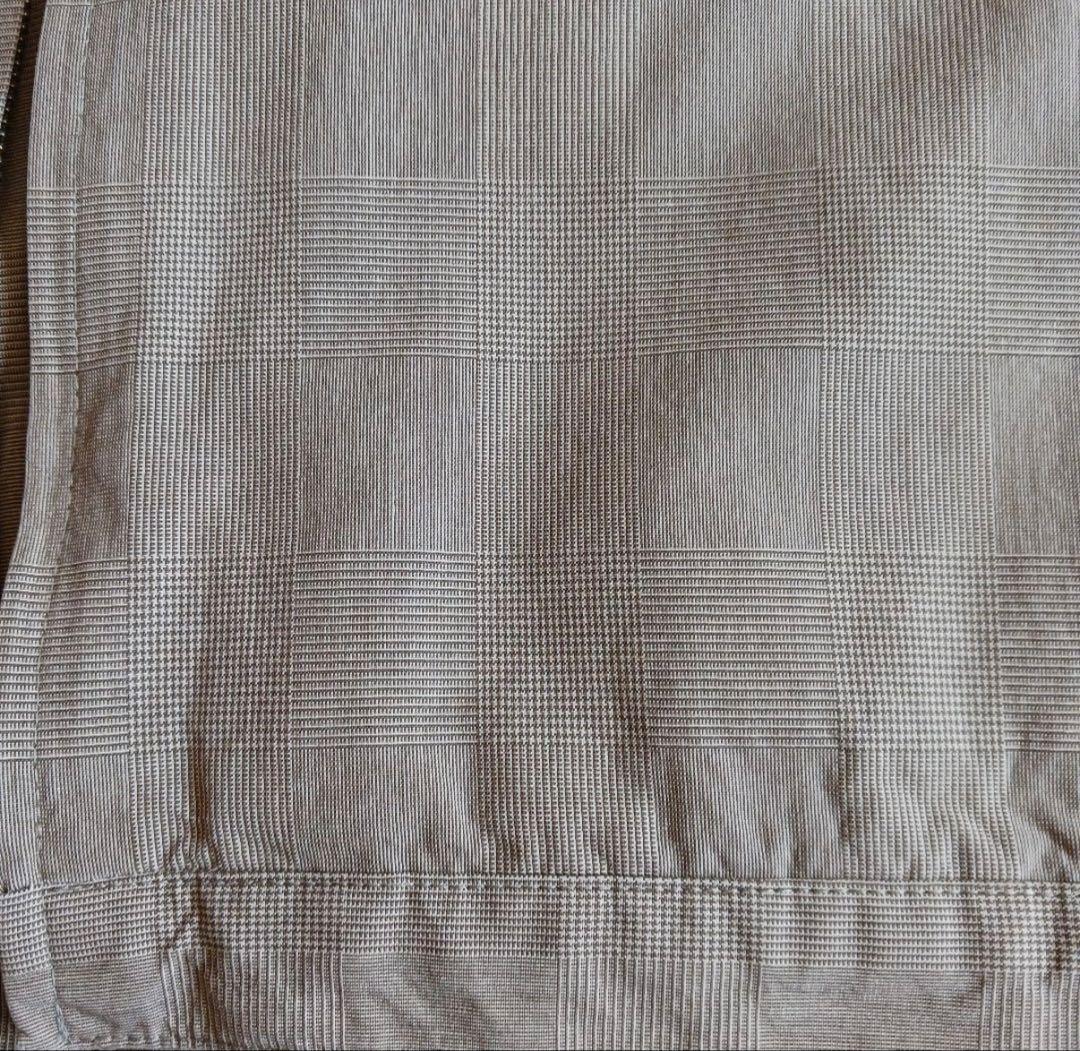 Supreme チェック柄 ジップアップジャケット ベージュ