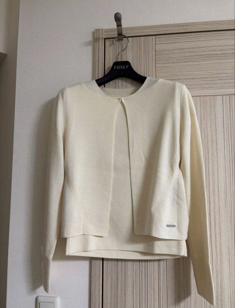 専用ですフォクシー♡ツインニット　ホワイト38 グレースウール