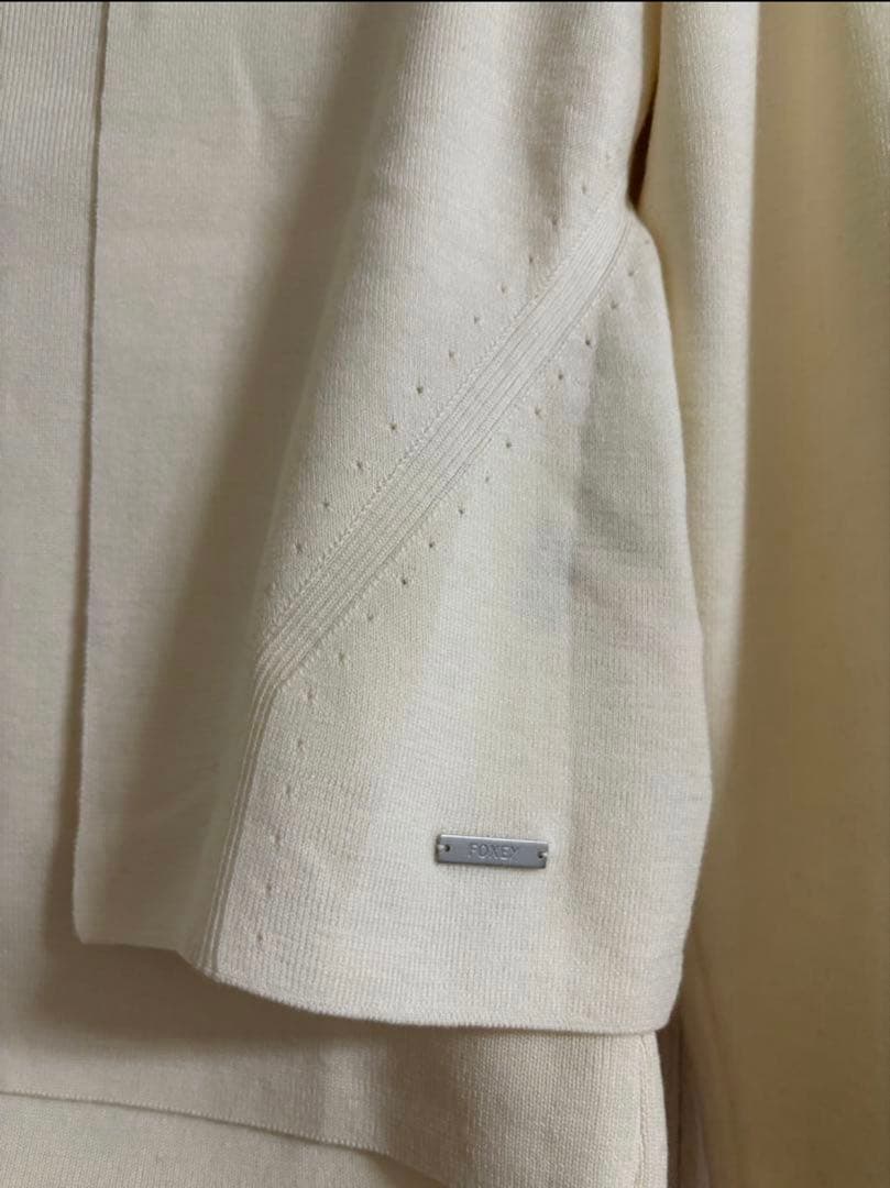 専用ですフォクシー♡ツインニット　ホワイト38 グレースウール