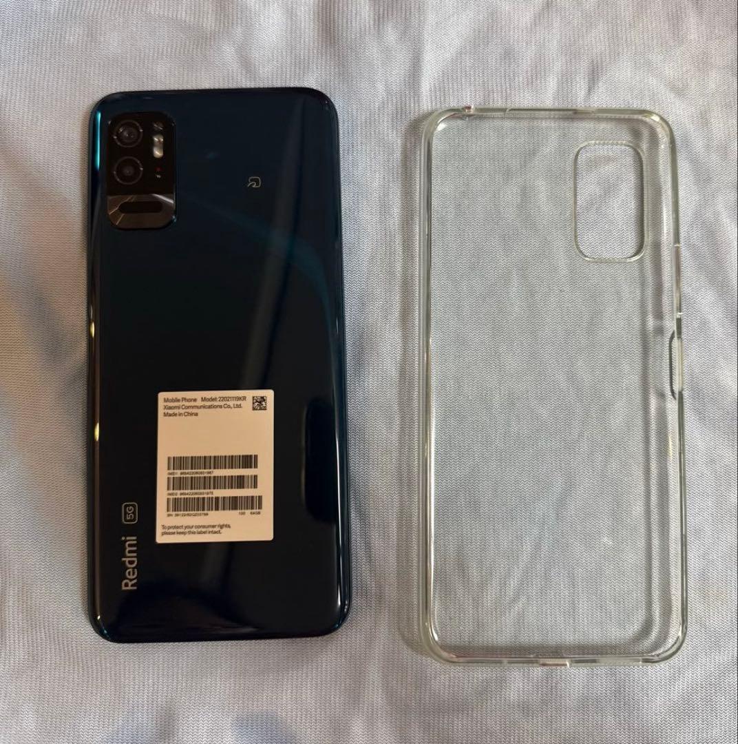 Redmi Note10T 5G スマートフォン 本体とクリアケース