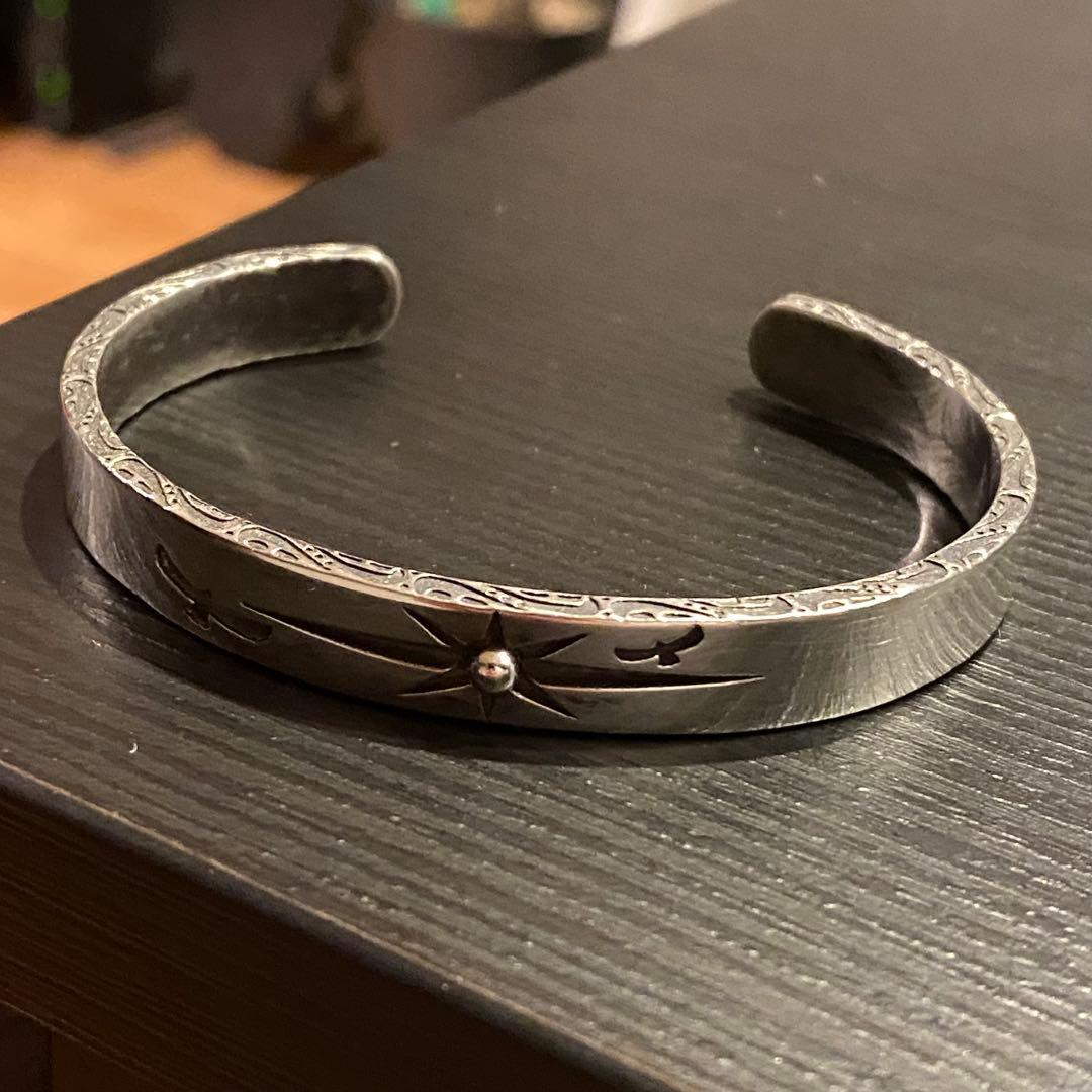 VINTAGE ヴィンテージ 925 シルバー イーグル　バングル　太陽