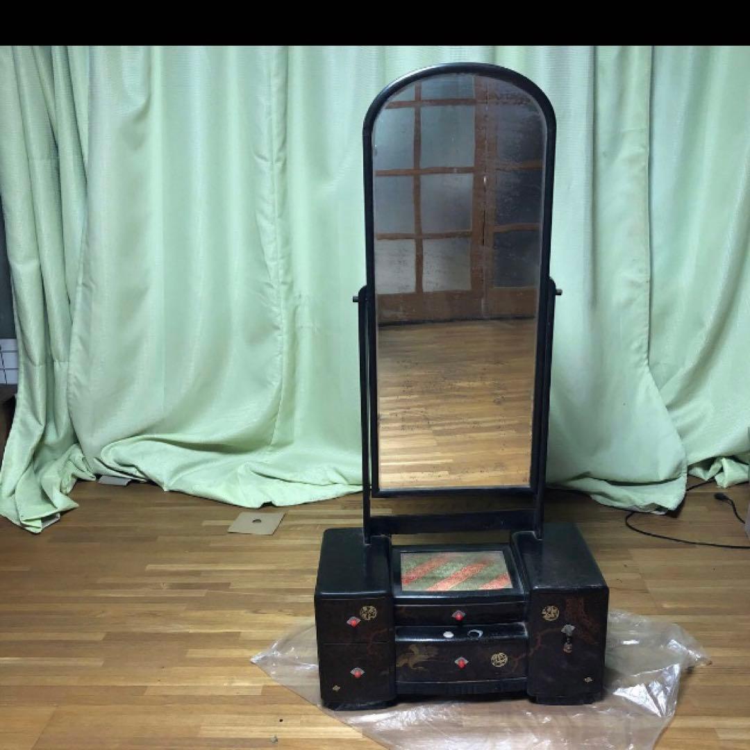 鏡台　アンティーク　ビンテージ　昭和レトロ　大正　昭和　嫁入り道具