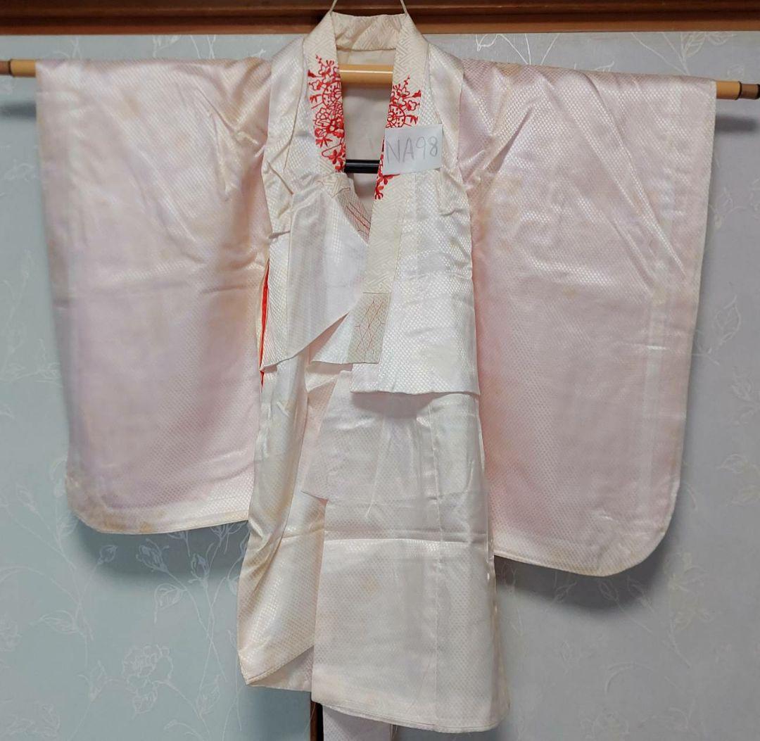 NA97.98アンティーク子供着物正絹七五三長襦袢付き着丈72センチ裄丈36セン